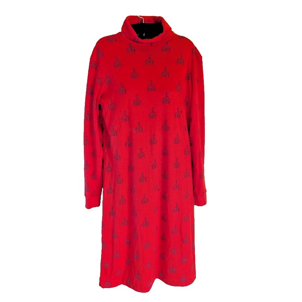Vintage The Vested Gentress Dress Size L Hugging Giraffe Unique Mod Twiggy USA